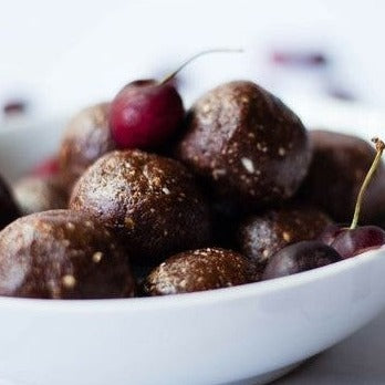 Dark Chocolate Cherry Energy Bites